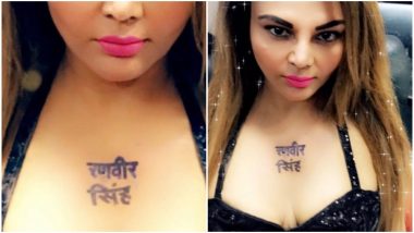 Rakhi Sawant Gets Gully Boy Ranveer Singh’s Name Inked, Watch This Hilarious Video