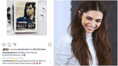 Gully Boy Ranveer Singh Raps for His ‘Chhori’ Deepika Padukone Who Has Stolen His Heart With Her ‘Jaadu’ - See Pic