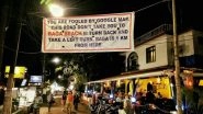 'You Are Fooled by Google Maps!' A Banner in Goa Shows People The Right Direction to Baga Beach