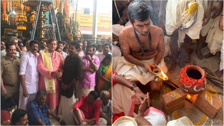 Attukal Pongala 2019: Trivandrum MP Shashi Tharoor Shares Photos And Videos of Temple Festival Attukal Pongala 2019: Trivandrum MP Shashi Tharoor Shares Photos And Videos of Temple Festival