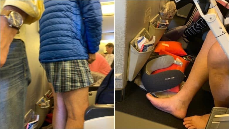 Male passenger on Air France Flight Strips Down to Underwear; Shocked Co-Passenger Tweets Live Pictures Male passenger on Air France Flight Strips Down to Underwear; Shocked Co-Passenger Tweets Live Pictures