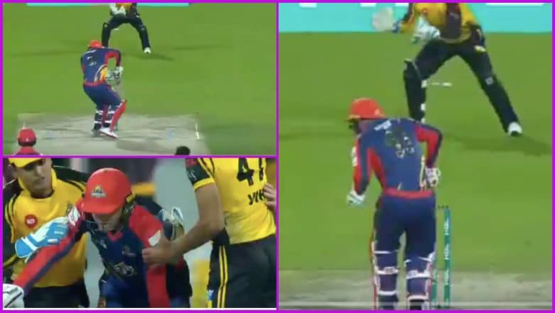 PSL 2019: Colin Ingram Hit on Head by Wahab Riaz Bouncer During Peshawar Zalmi vs Karachi Kings T20 Match, Watch Video PSL 2019: Colin Ingram Hit on Head by Wahab Riaz Bouncer During Peshawar Zalmi vs Karachi Kings T20 Match, Watch Video