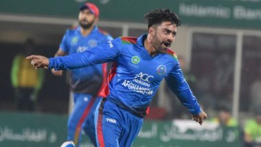 Rashid Khan Hat-Trick Video: Afghanistan Bowler Becomes First Spinner to Take 4 Wickets in 4 balls in T20Is, Achieves Feat During AFG vs IRE 3rd T20