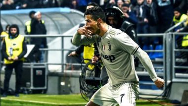 Cristiano Ronaldo’s Stunning Header Helps Juventus Consolidate Top Spot on Serie A Points Table, Watch Video of CR7’s Goal Celebration Vs Sassuolo!