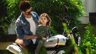 Shahid Kapoor Gets Clicked With Daughter Misha as He Enjoys a Bike Ride in the City – View Pic