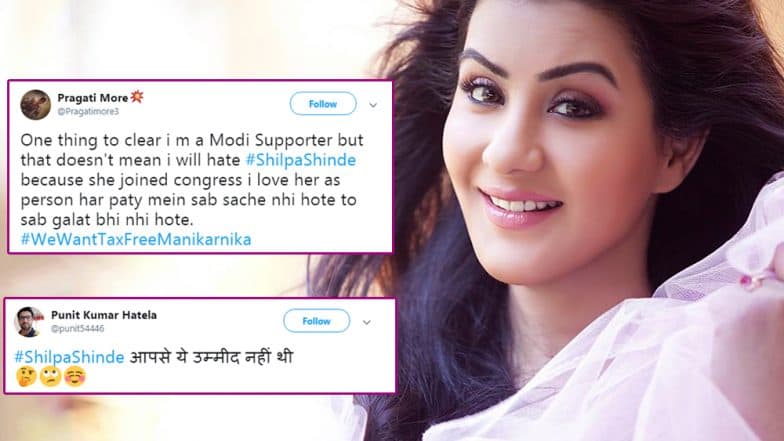 Shilpa Shinde's Decision to Enter Politics and Join Congress Gets a Mixed Reaction From Twitterati - Check Out the Tweets Shilpa Shinde's Decision to Enter Politics and Join Congress Gets a Mixed Reaction From Twitterati - Check Out the Tweets