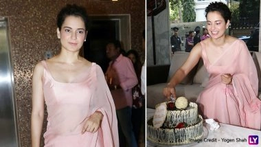 Kangana Ranaut Celebrates Her Birthday With the Media - See Pics
