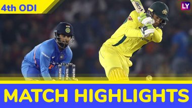 IND vs AUS 4th ODI 2019 Stats Highlights: Ashton Turner Helps Australia Chase Down 359