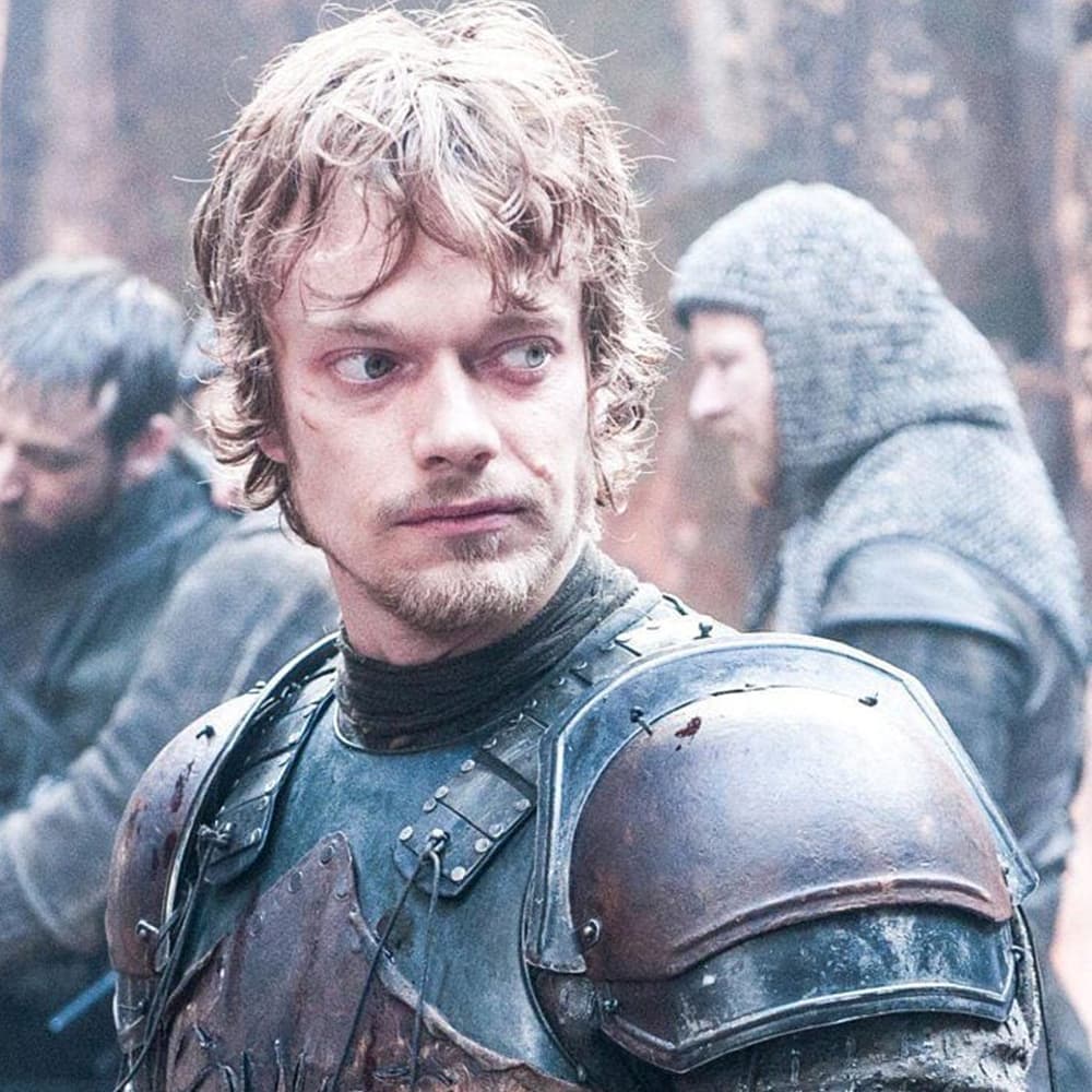 Alfie Allen as Theon Greyjoy.