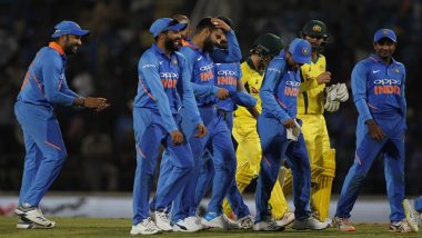 India vs Australia 2nd ODI 2019: Men in Blue Beat Aussies in a Thriller, Leads 5-Match Series 2–0