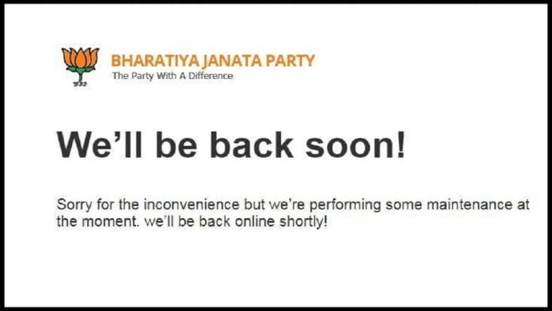 Why the Hacked BJP Website bjp.org Still Not up Again After 5 Days Why the Hacked BJP Website bjp.org Still Not up Again After 5 Days