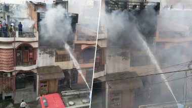 Meerut: Fire Reported in Factory in Prahlad Nagar