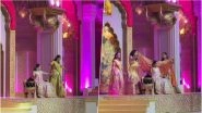Akash Ambani-Shloka Mehta&rsquo;s March 9 Wedding: Bride-To-Be Dances on 'Din Shagna Da' With Mother and Sisters on Her Mehandi Ceremony (Watch Video)