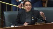 Alexandria Ocasio-Cortez Delivers Fiery Speech Defending Green New Deal, Says Climate Change Not an Elitist Issue (Watch Video)