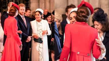 Kate Middleton And Meghan Markle Quash Animosity Rumours By Exchanging Kisses At The Commonwealth Day Service - View Pic!