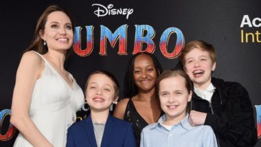Angelina Jolie Took Her Kids To The Premiere of Disney's Dumbo And Got Everyone Aboard The Gush-Train! View Pics