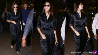 Anushka Sharma’s Latest Airport Look, an All-Black Avatar Is Sexy, Classy & Comfortable (View Pics)