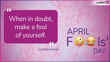 April Fools’ Day Funny Quotes and Messages: Hilarious Quotes & Prank GIF Images to Share on April 1