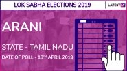 Arani&nbsp;Lok Sabha Constituency Election Results 2019 in Tamil Nadu: MK Vishnu Prasad of Congress &nbsp;Wins This Parliamentary Seat
