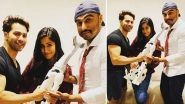 LOL! Varun Dhawan and Arjun Kapoor Start a 'We Love Katrina Kaif' Fan Club by Presenting the Actress With a Dalmatian Trophy - View Pic