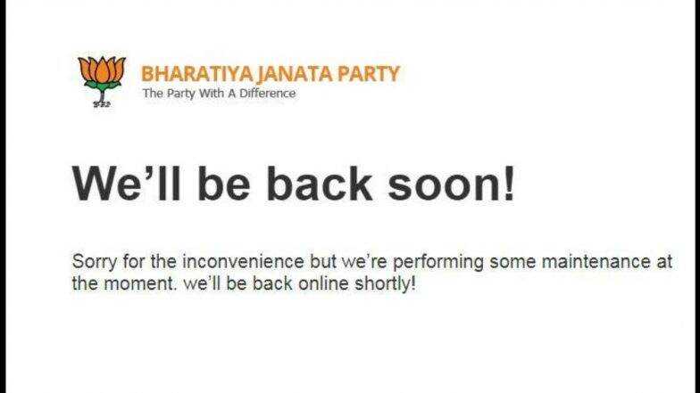 BJP Website bjp.org Remains Down 12 Days After Being 'Hacked', French Hacker Offers Help on This Condition BJP Website bjp.org Remains Down 12 Days After Being 'Hacked', French Hacker Offers Help on This Condition