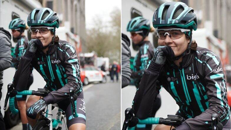 Female Cyclist Forced to Stop During Omloop Het Nieusblad Race After She Surpassed Male Cyclists Female Cyclist Forced to Stop During Omloop Het Nieusblad Race After She Surpassed Male Cyclists