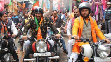 Manoj Tiwari Wears Armed Forces Uniform at BJP’s Bike Rally in Delhi, Draws Flak From Opposition