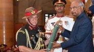 President Ram Nath Kovind Presents Gallantry Awards 2019 to Defence Personnel; Indian Army Chief General Bipin Rawat Receives Param Vishisht Seva Medal