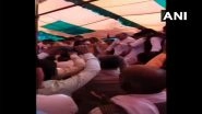 Lok Sabha Elections 2019: Stage Collapses During BJP's 'Holi Milan' Rally in Sambhal District of Uttar Pradesh, Watch Video