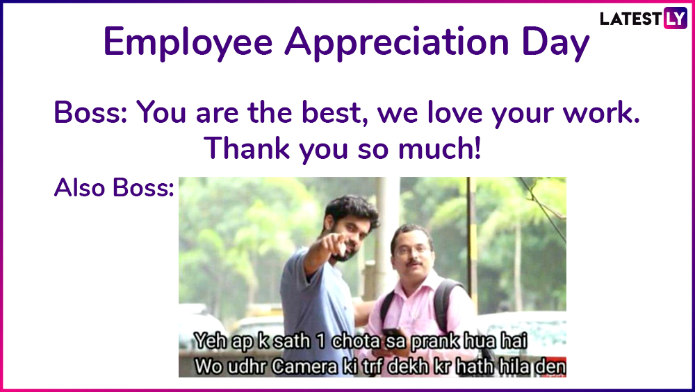 Employee Appreciation Day 2019 Share Funny Office Jokes and Memes With