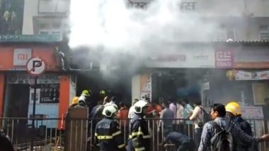 Mumbai: Fire breaks out at Mobile Shop near Ghatkopar Railway station