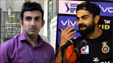 RCB’s Virat Kohli Gives a Befitting Reply To Gautam Gambhir Ahead of IPL 2019 Opening Match Against CSK