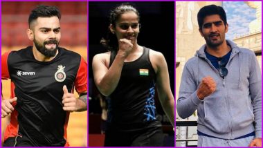 Holi 2019: Virat Kohli, Saina Nehwal, Rohit Sharma & Other Sports Celebs Make Holi Special for Fans