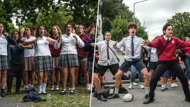 New Zealand Terror Attack: Students Perform Traditional Haka Dance to Honour Victims of Christchurch Mosque Massacre (Watch Emotional Videos)