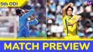 India vs Australia 5th ODI 2019 Preview: Virat Kohli & Men Aim to Seal the Series Ahead of World Cup 2019