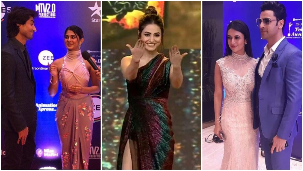 Indian Telly Awards 2019 Jennifer Winget Hina Khan And Divyanka Tripathi Arrive View Pics 📺