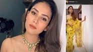 Mira Rajput Looks Like a Beautiful Ray of Sunshine in This Yellow Saree - See Pic