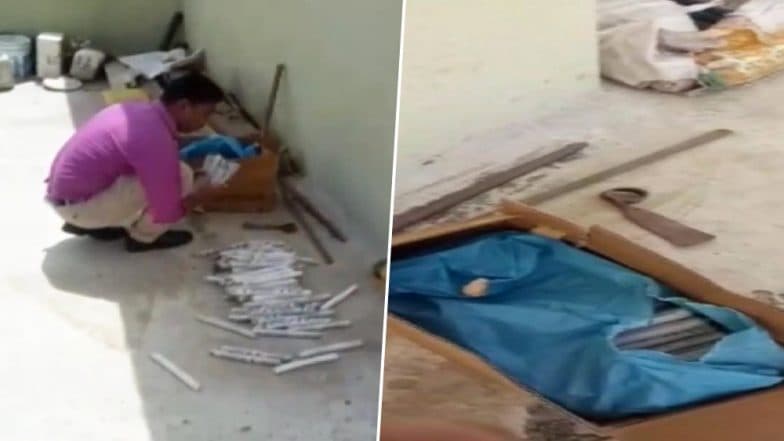 Maharashtra: Huge Quantity of Explosives, Detonators Seized From a House in Palghar; Two Arrested Maharashtra: Huge Quantity of Explosives, Detonators Seized From a House in Palghar; Two Arrested