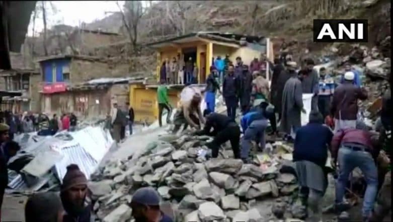 Jammu and Kashmir: 13 Shops Damaged After Landslide Hits Doda Jammu and Kashmir: 13 Shops Damaged After Landslide Hits Doda