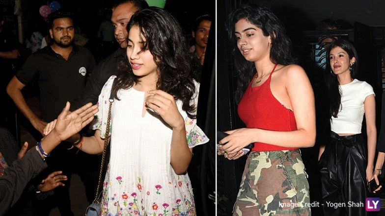 Janhvi Kapoor Interacts With Street Kids While Khushi Kapoor and Shanaya Kapoor Bond Over Dinner Date (View Pics)
