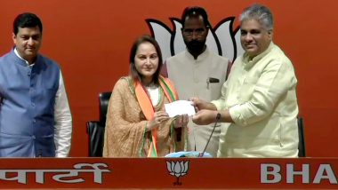 Jaya Prada Joins BJP at Party Headquarters in Delhi, Likely to Contest 2019 Lok Sabha Polls From Rampur