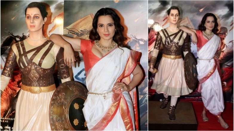 Kangana Ranaut, Stop Posing With Rani Lakshmi Bai’s Statue in Such a Disrespectful Manner – She Is Not Your ‘Chachi’! (View Pics)