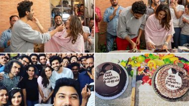 Sara Ali Khan Feeding Cake To Her Crush KartiK Aaryan Is Just Unmissable! View Pics