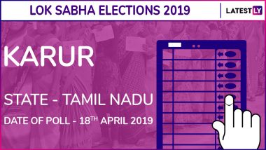Karur Lok Sabha Constituency Election Results 2019 in Tamil Nadu: S Jothimani of Congress Wins This Parliamentary Seat