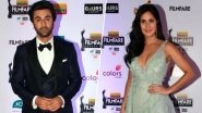 Good Vibes Only! Katrina Kaif and Ranbir Kapoor Hug it Out at the Filmfare Awards 2019 - Read Inside Scoop