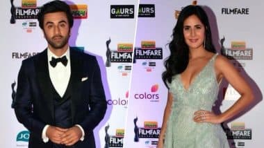 Good Vibes Only! Katrina Kaif and Ranbir Kapoor Hug it Out at the Filmfare Awards 2019 - Read Inside Scoop