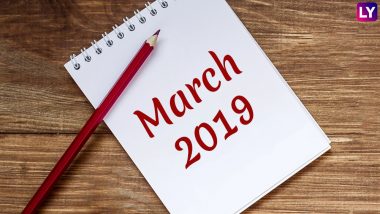 March 2019 Festivals, Events and Holiday Calendar: Maha Shivaratri to Women’s Day to Holi, Know All Important Dates and List of Hindu Fasts for the Month