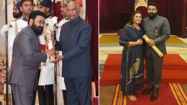 Padma Awards 2019: South Superstar Mohanlal Receives Padma Bhushan! Here’s What the Actor Has to Say on Receiving India’s Highest Civilian Award