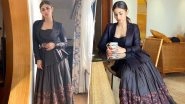 Beauty in Black! Mouni Roy Looks Beguiling as She Gears Up for Romeo Akbar Walter Promotions &ndash; View Pics
