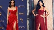 Padma Lakshmi or Katrina Kaif &ndash; Who Do You Think Looked RED HOT in the Gown by Ester Abner? View Pics